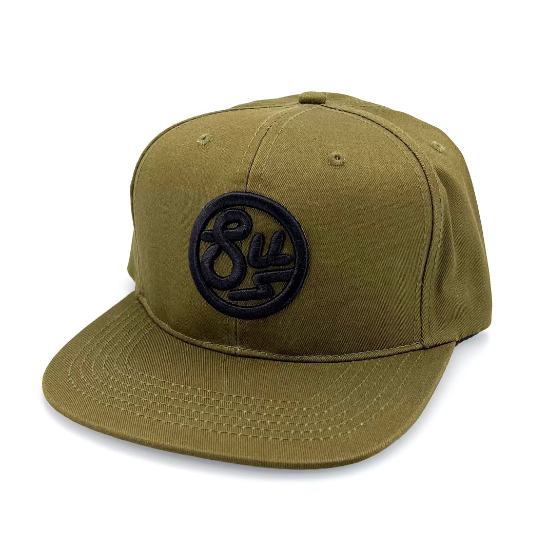 Swimbait Underground Circle SU Snapback Hat - Olive/Black