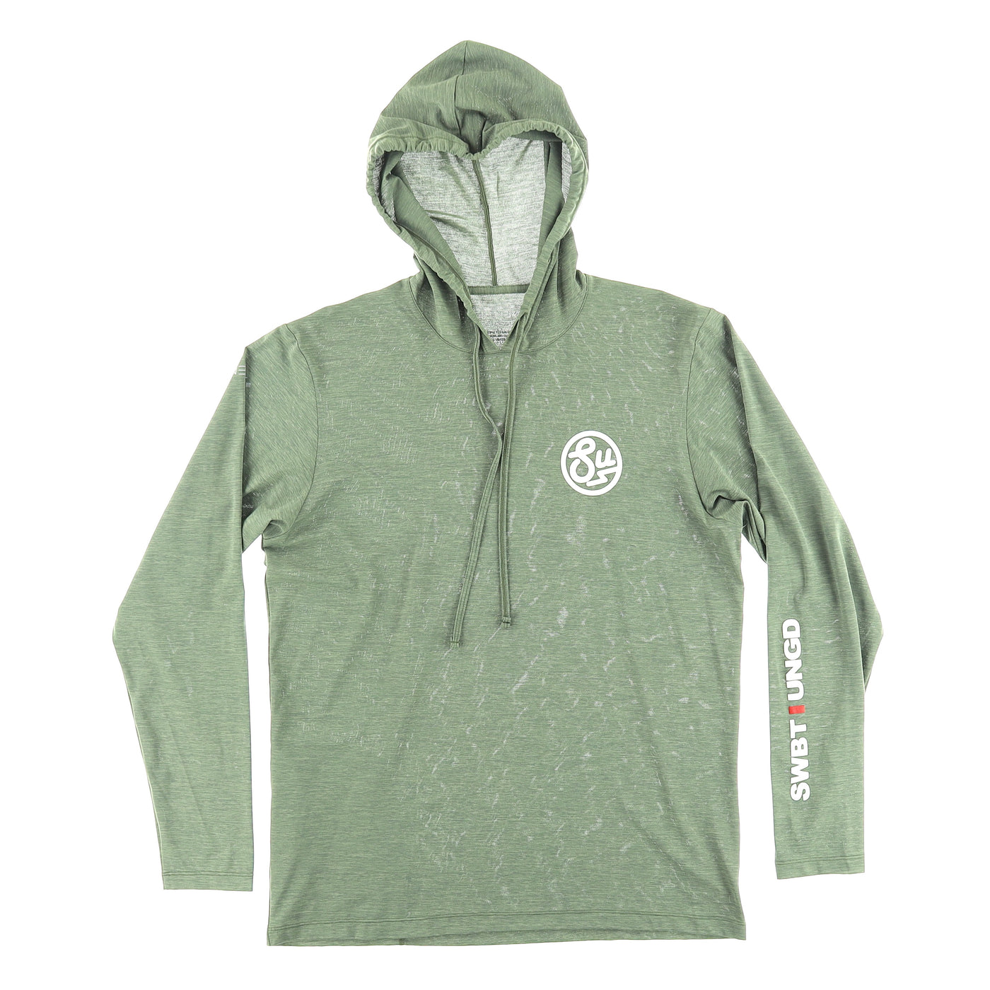 Swimbait Underground Circle SU Tech Hoodie - Dark Olive Heather