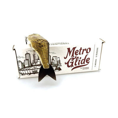 Swimbait Underground X Throwback Baits Metro Glide- Golden Shiner