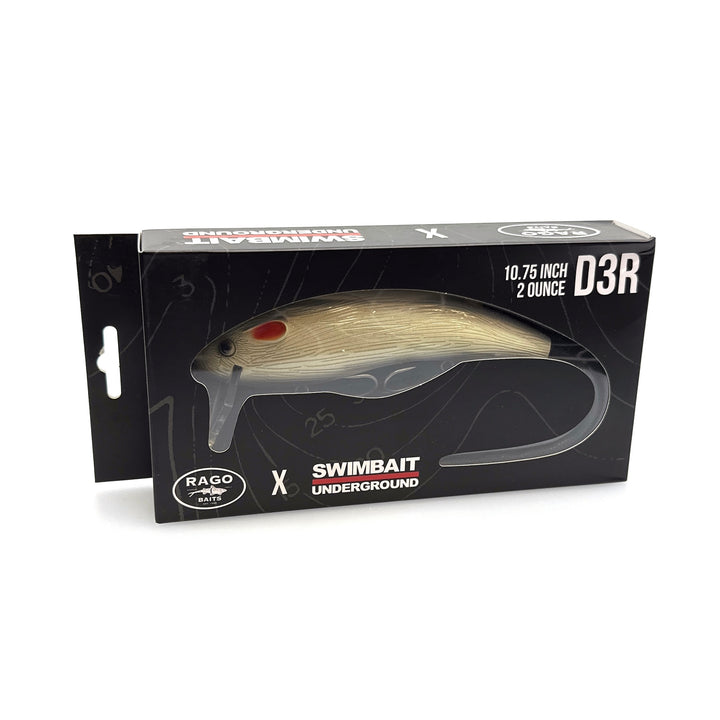 Swimbait Underground X Rago Baits D3R - Bone