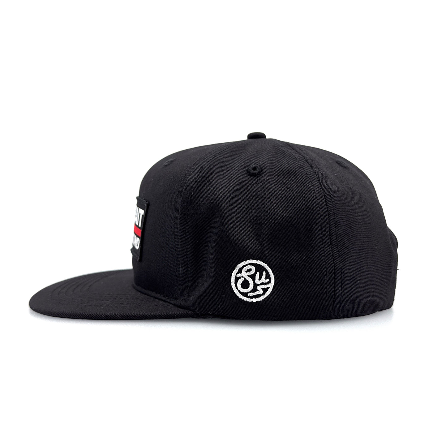 Swimbait Underground Logo Lock Up Patch Snapback Hat - Black