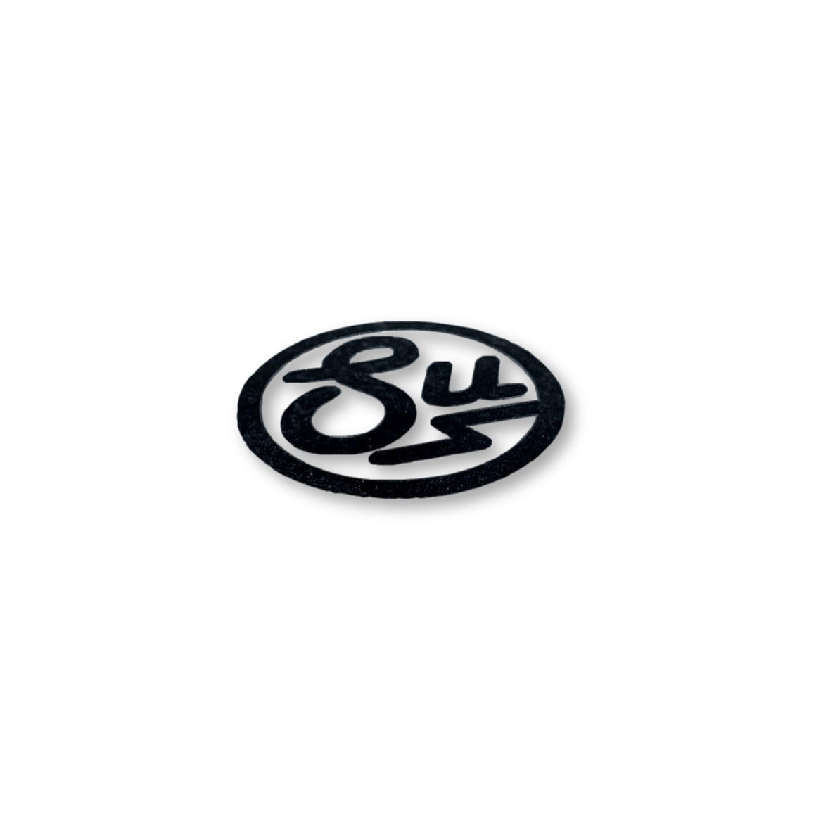 Swimbait Underground Circle SU Transfer Sticker - Black - Swimbait Underground
