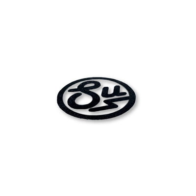 Swimbait Underground Circle SU Transfer Sticker - Black - Swimbait Underground