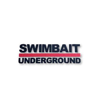 Swimbait Underground Lock Up Logo Transfer Sticker - Black - Swimbait Underground