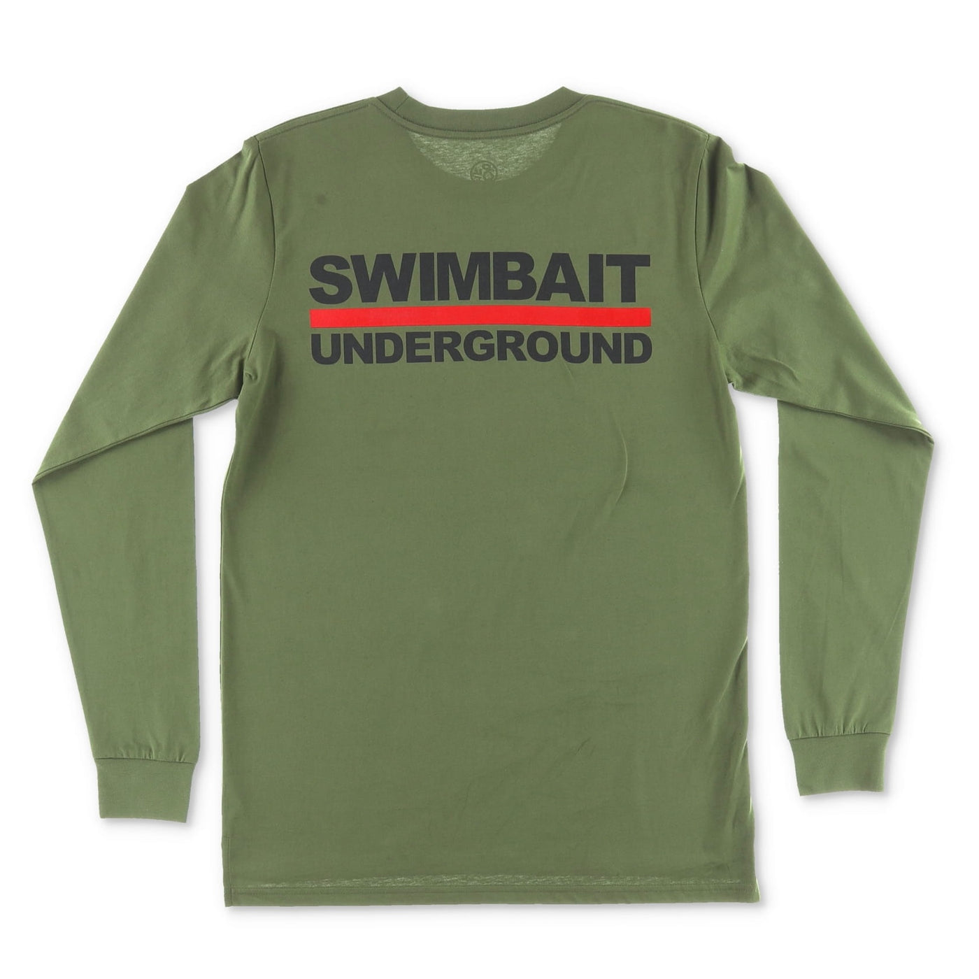 Swimbait Underground Logo Lock Up Long Sleeve Tee - Army