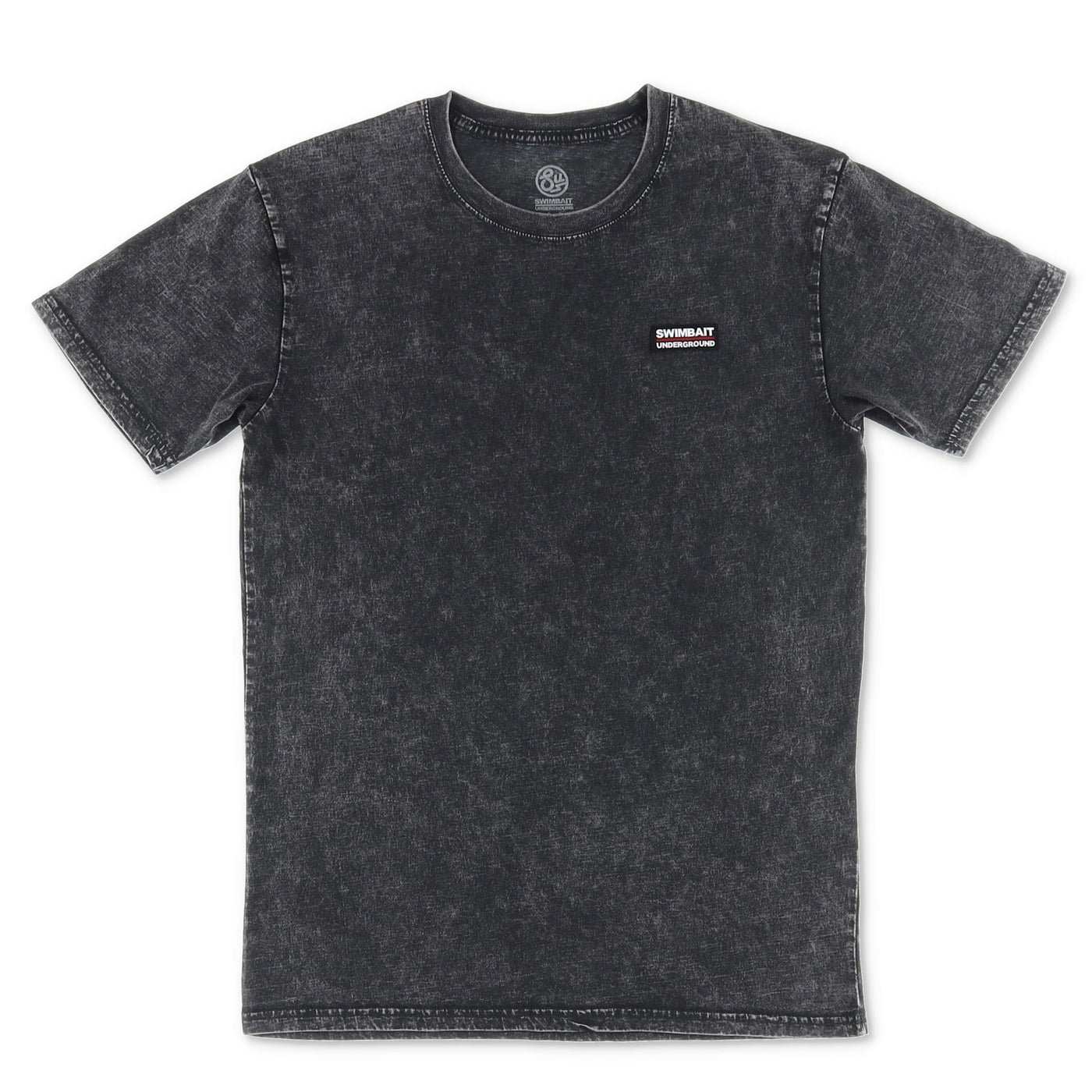 Swimbait Underground Logo Lock Up Label Tee - Black Stone