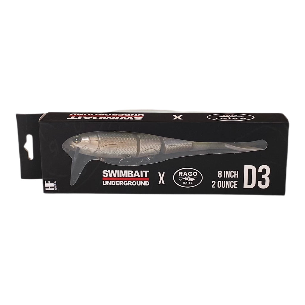 SWIMBAIT UNDERGROUND✕RAGO BAITS　D3 Swimbait underground X Rago Baits D3 – Coyote Bait & Tackle