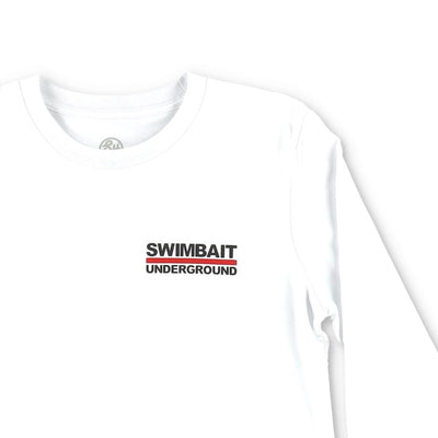Swimbait Underground Logo Lock Up Long Sleeve Tee - White