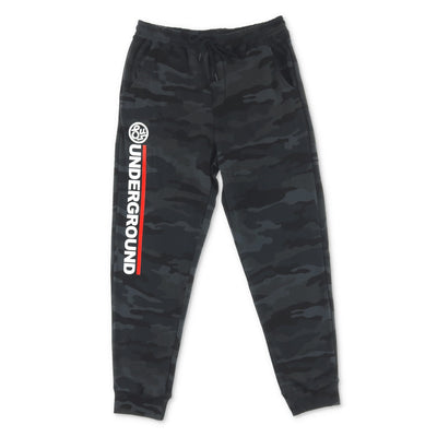 Swimbait Underground Wordmark Logo Sweatpants - Black Camo