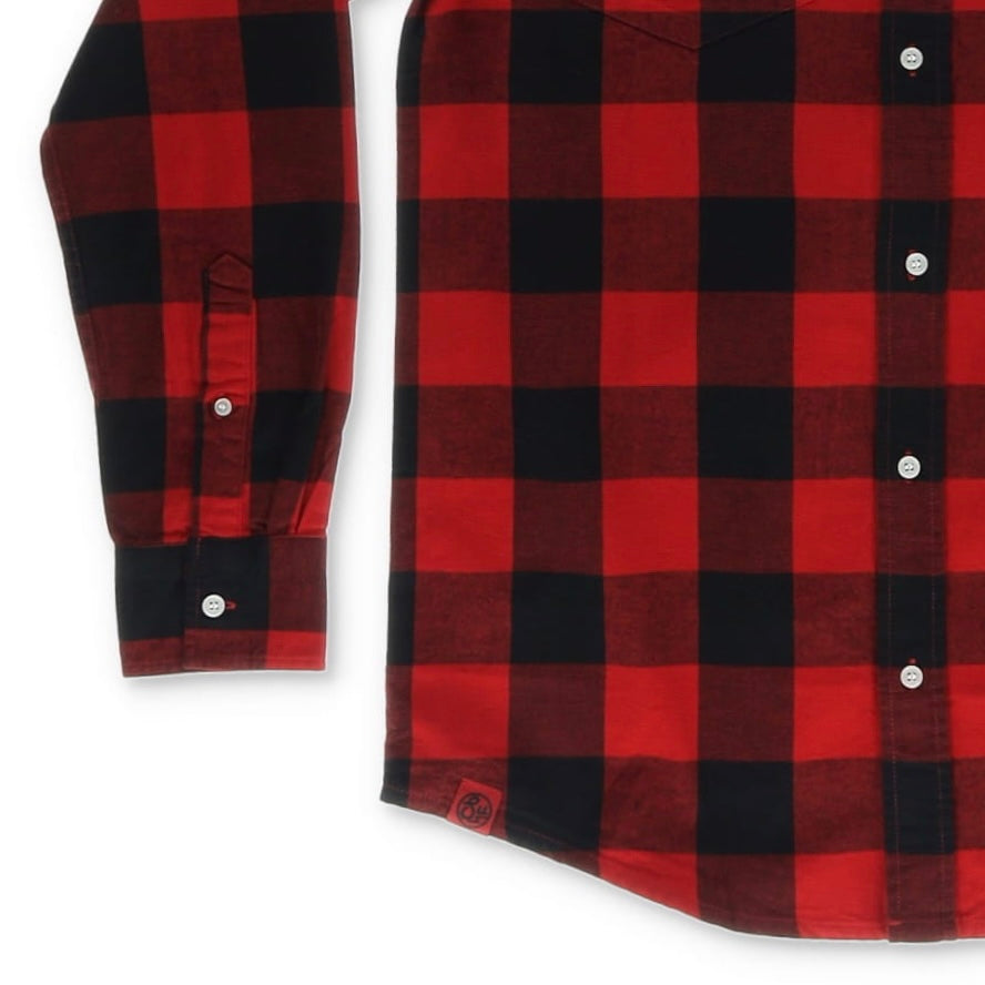 Swimbait Underground Logo Lock Up Flannel - Red
